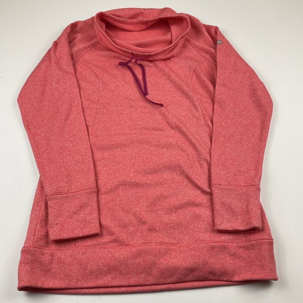 Columbia Tunic Cowl Neck Sweater Women’s M Drawstring Funnel Soft Long Sleeve